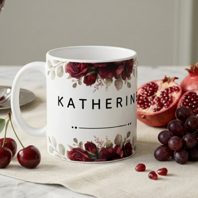 Mug Conception de titre brumeux élégant d'esthétique m (Créateur téléchargé)
