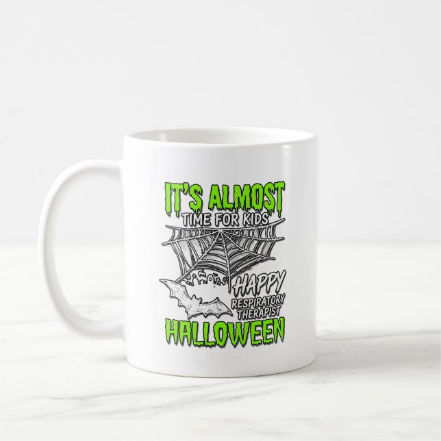 Mug Conception de toile d'araignée d'Halloween pour th (Gauche)