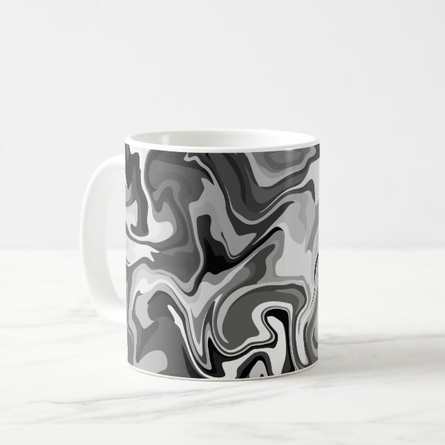 Mug Conception de torsion à fluide monochrome (Devant gauche)