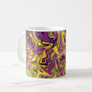 Mug Conception de tourbillon vibrant avec des tons jau