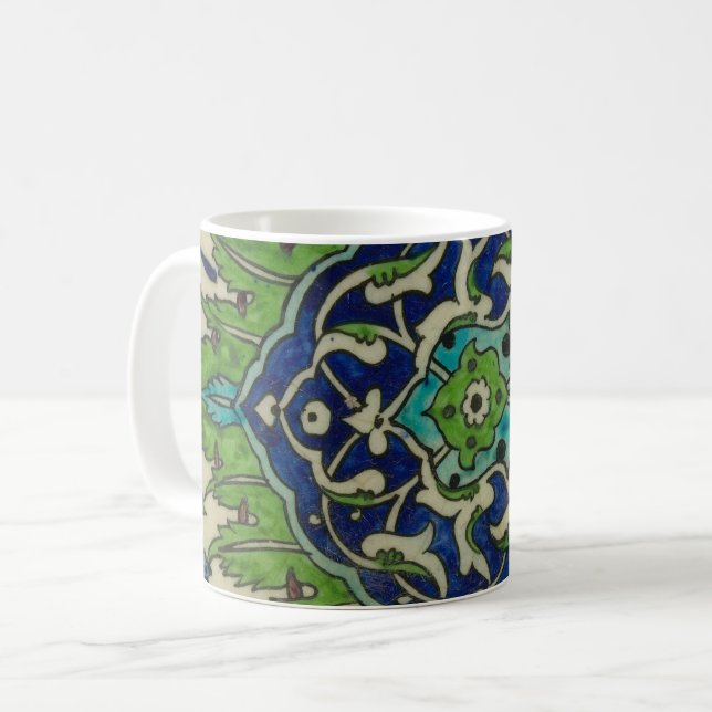 Mug Conception de tuiles syriennes dynastie ottomane 1 (Devant gauche)