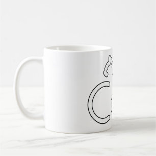 Mug Conception de typographie de chat minimaliste – Ar