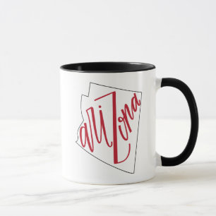 Mug Conception de typographie d'état de l'Arizona