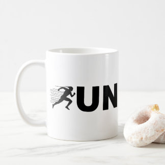 Mug Conception de typographie en course RUN | Coureur