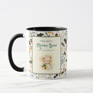 Mug Conception de typographie Floral Mama