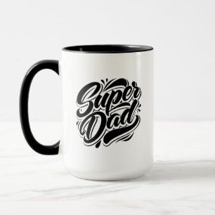 Mug Conception de typographie Super Papa Héros-67888