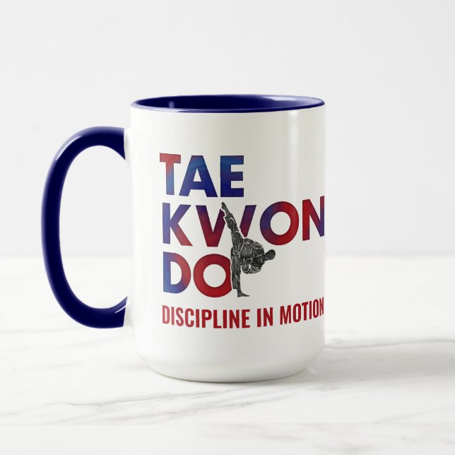 Mug Conception de typographie Taekwondo coup de pied s (Gauche)
