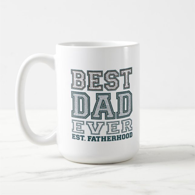Mug Conception de typographie universitaire Meilleur P (Gauche)