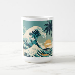 Mug Conception de vague rétro Surf’s Up Classique Cali