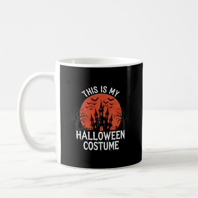 Mug Conception de vecteur de château hanté de costume  (Gauche)