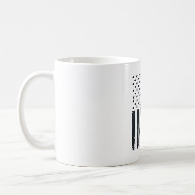 Mug Conception de vecteur de drapeau américain de papa (Gauche)