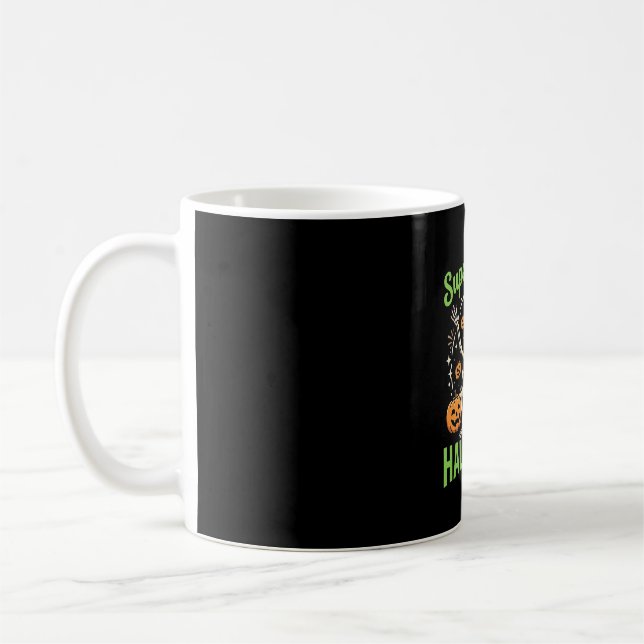 Mug Conception de vecteur de Halloween de squelette su (Gauche)
