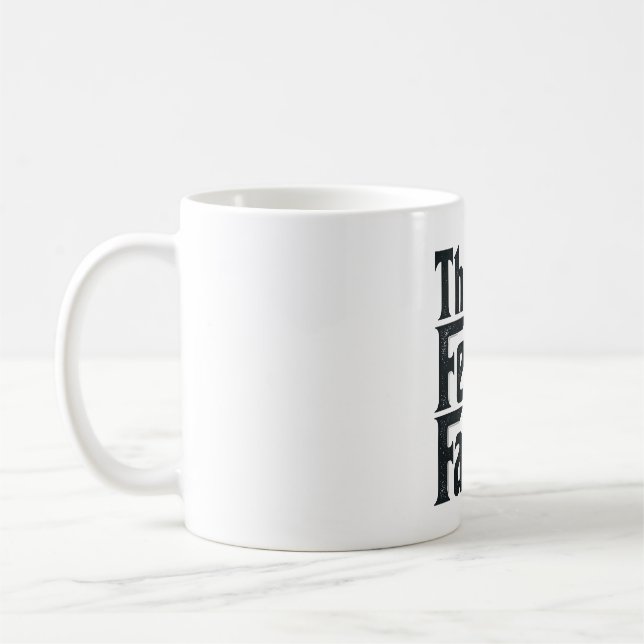 Mug Conception de vecteur d'humour de chat de père fél (Gauche)