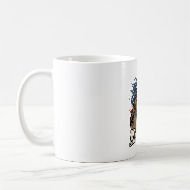 Mug Conception de vecteur patriotique de l'aigle de ch (Gauche)