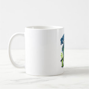 Mug Conception de vecteur vintage de pêche à la basse