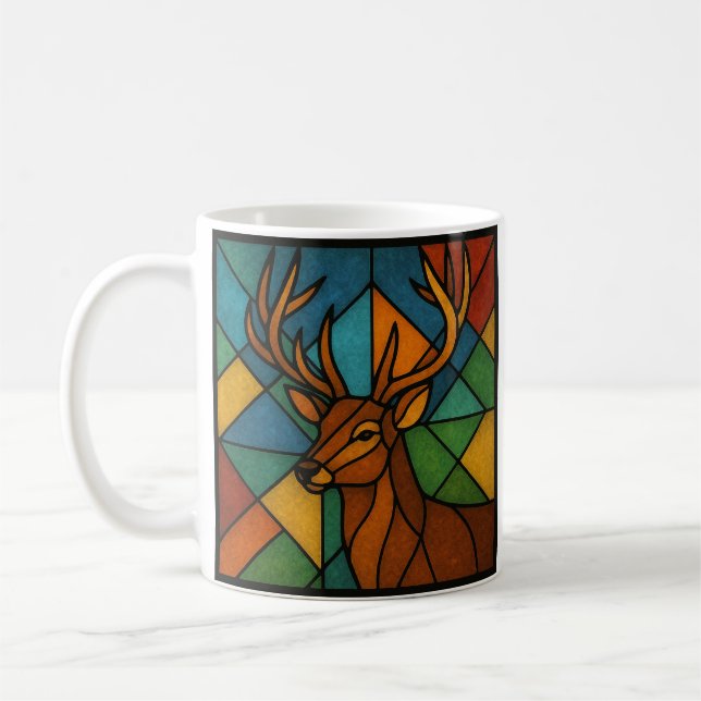 Mug Conception de verre teinté de style Tiffany Cerf V (Gauche)