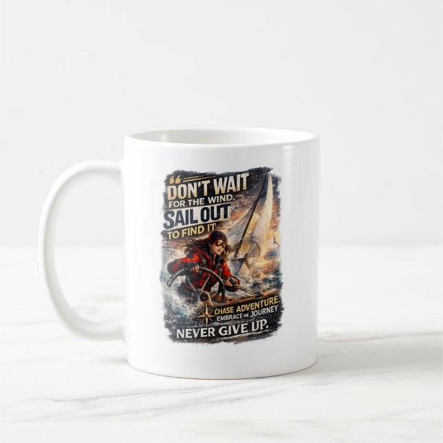 Mug Conception de voile sans attendre le vent  (Gauche)