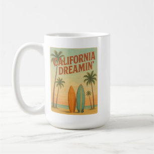 Mug Conception de voyage rétro « California Dreamin’ »