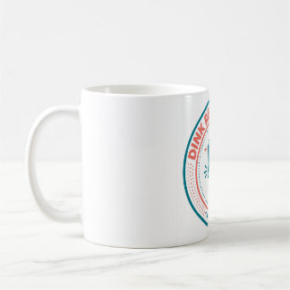 Mug Conception d'emblème de badge de Pickleball 'Dink