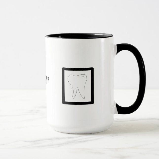Mug Conception Dentaire, Dent et Brosse à Dents (Droite)