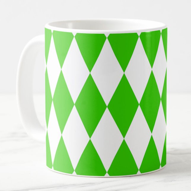 Mug Conception des carreaux de diamants de l'arlequin  (Créateur téléchargé)