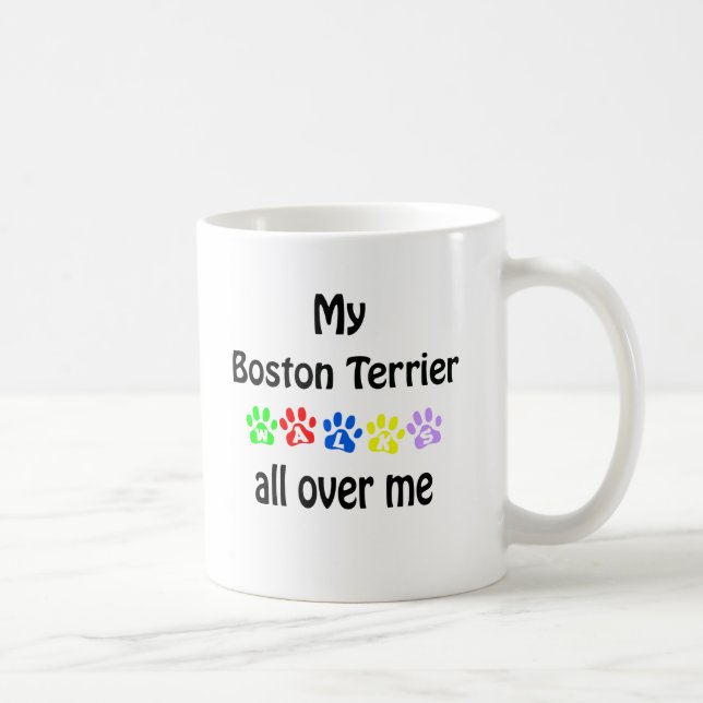 Mug Conception des marches de Boston Terrier (Droite)