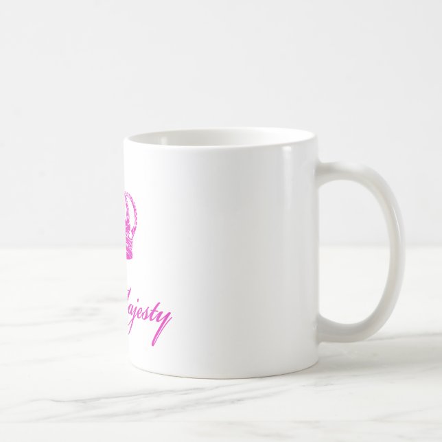 Mug Conception des textes de Sa Majesté avec une (Droite)