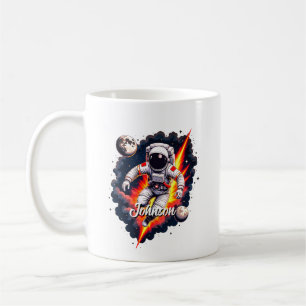 Mug conception d'exploration spatiale astronaute