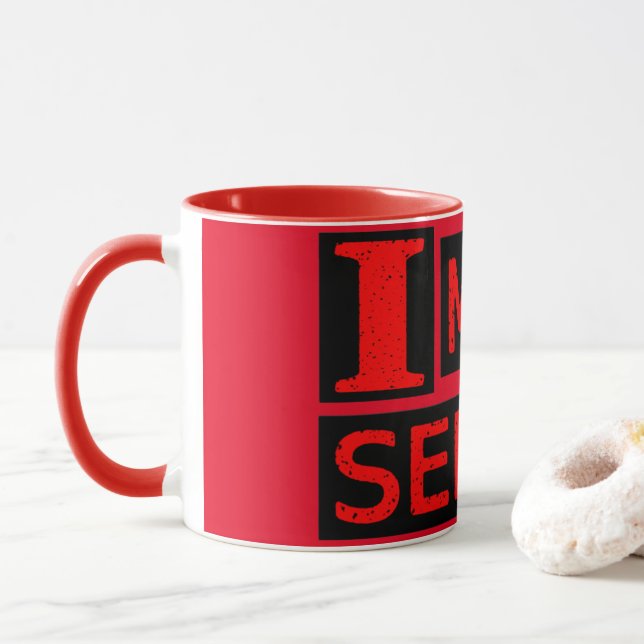 Mug Conception d'expression mignonne "Rendre logique"  (Avec donut)