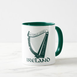 Mug Conception d'harpe de l'Irlande, harpe irlandaise
