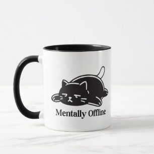 Mug Conception d'humeur d'introverti drôle hors ligne 