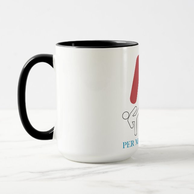 Mug Conception d'humour d'arts martiaux selon mon dern (Gauche)