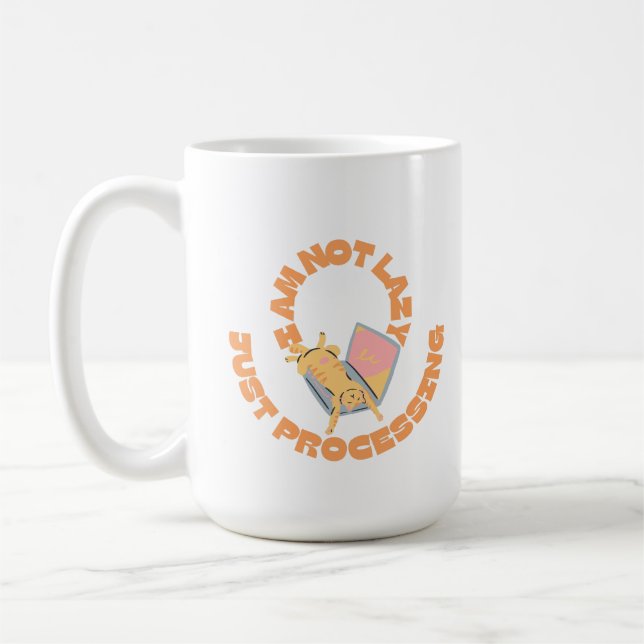 Mug Conception d'humour de chat mignon (Gauche)