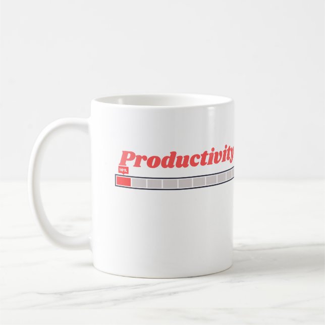 Mug Conception d'humour de travail drôle de productivi (Gauche)