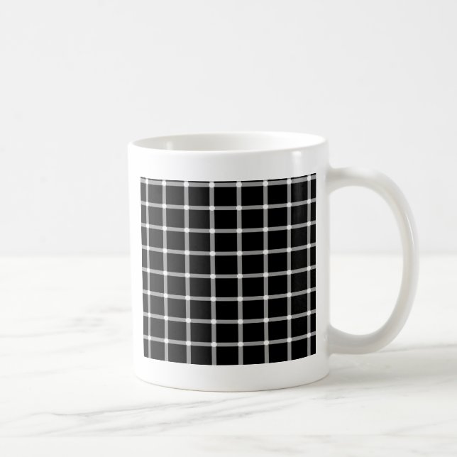 Mug Conception d'illusion optique de grille (Droite)