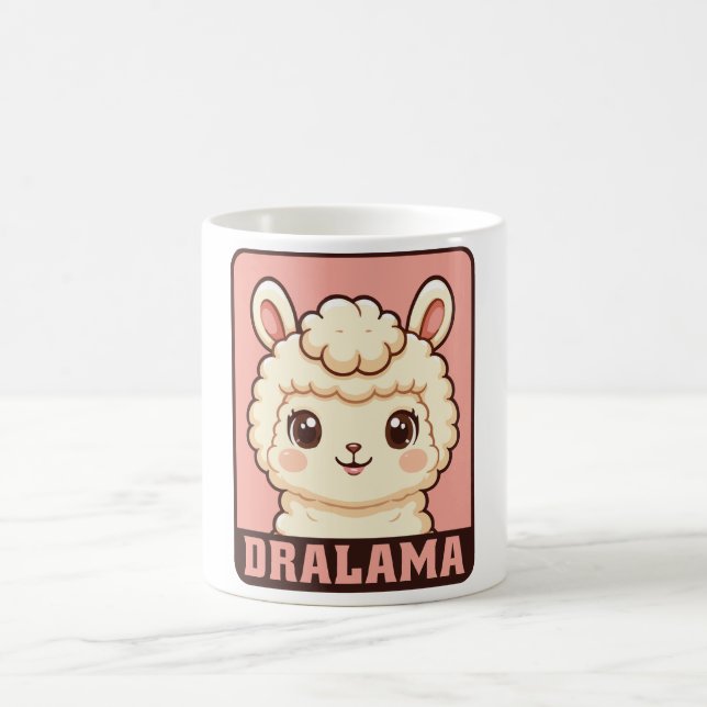 Mug Conception d'illustration de lama mignon (Centre)