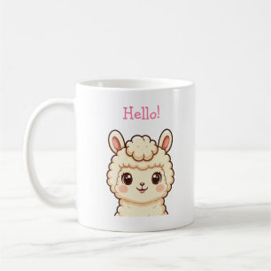 Mug Conception d'illustration de lama mignon