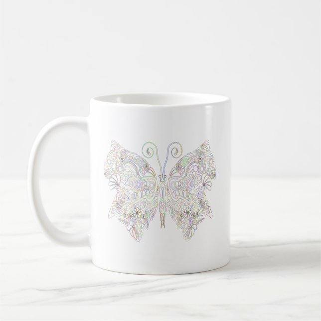 Mug Conception d'insectes papillons | Nature colorée (Gauche)