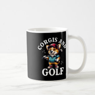 Mug Conception drôle de Corgi et d'amateur de golf pou