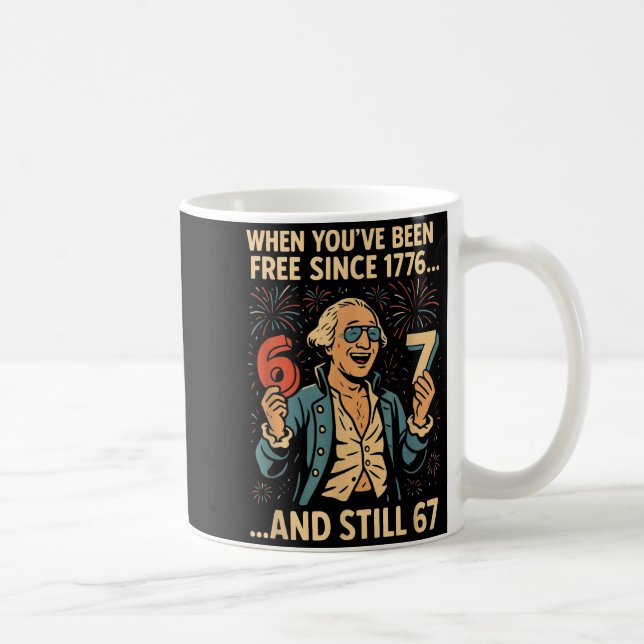 Mug Conception drôle de mème de George Washington 6-7  (Droite)