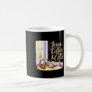 Mug Conception drôle et mignonne de Jésus Café Chats A