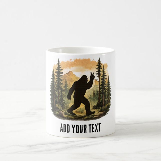 Mug Conception drôle personnalisée de Bigfoot Sasquatc (Centre)