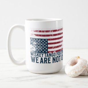 Mug Conception du drapeau anti-Trump Whiskey Tango Fox