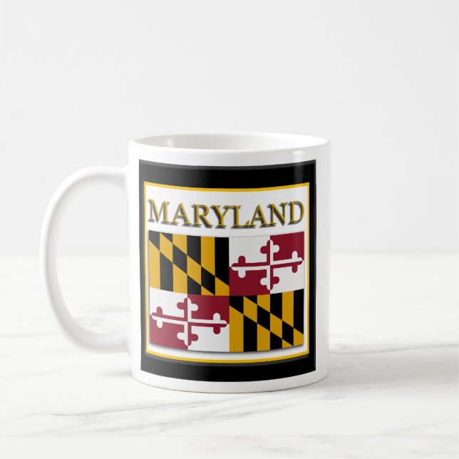 Mug Conception du drapeau de l'État du Maryland (Gauche)