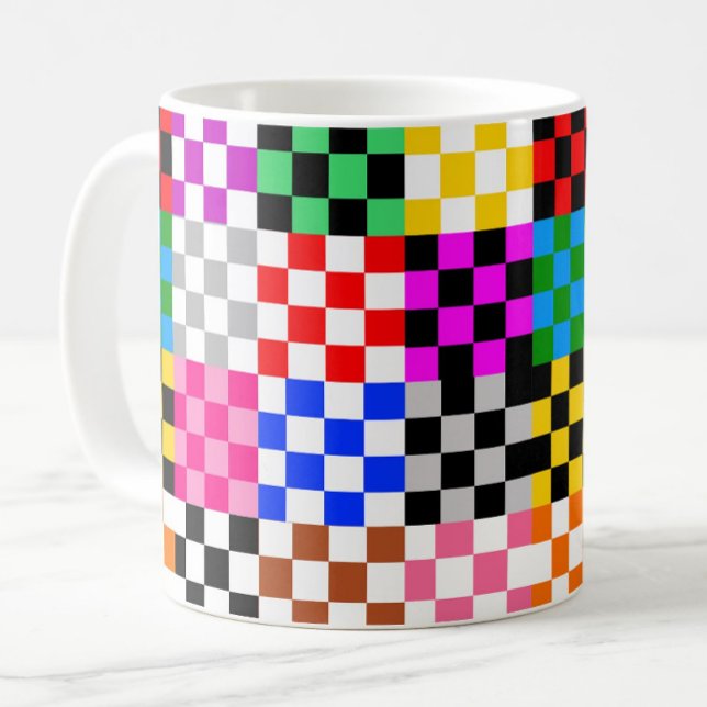 Mug Conception du Motif de vérification de la mise en  (Créateur téléchargé)