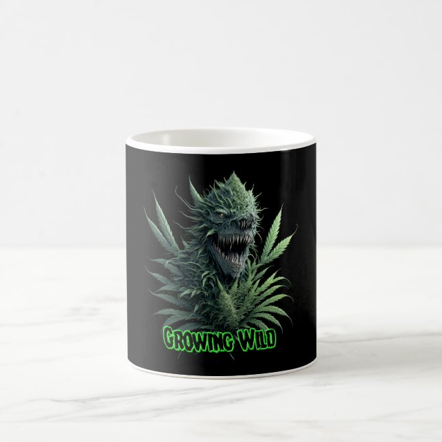 Mug Conception du plante de mauvaises herbes cool "Gro (Centre)