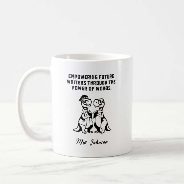 Mug Conception du pouvoir des mots pour les futurs écr (Gauche)