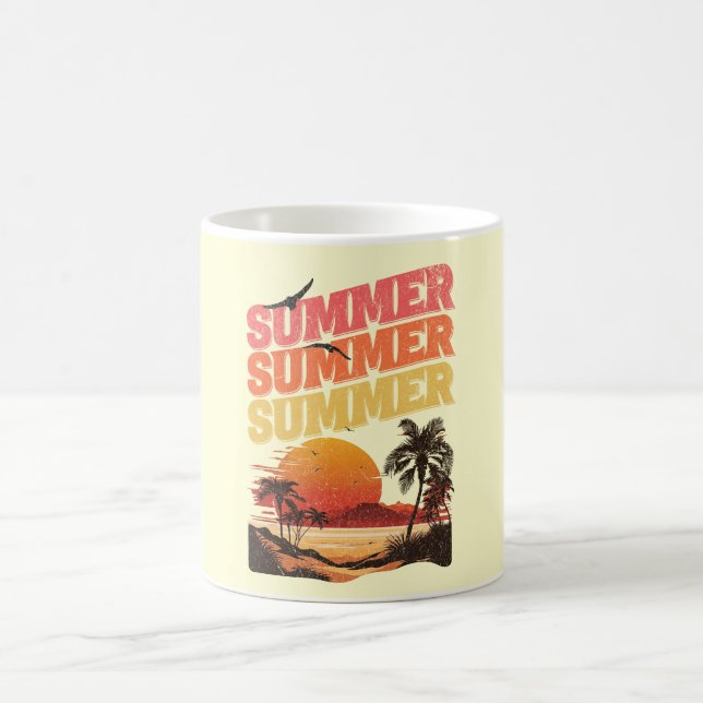 Mug Conception du texte d'été (Centre)