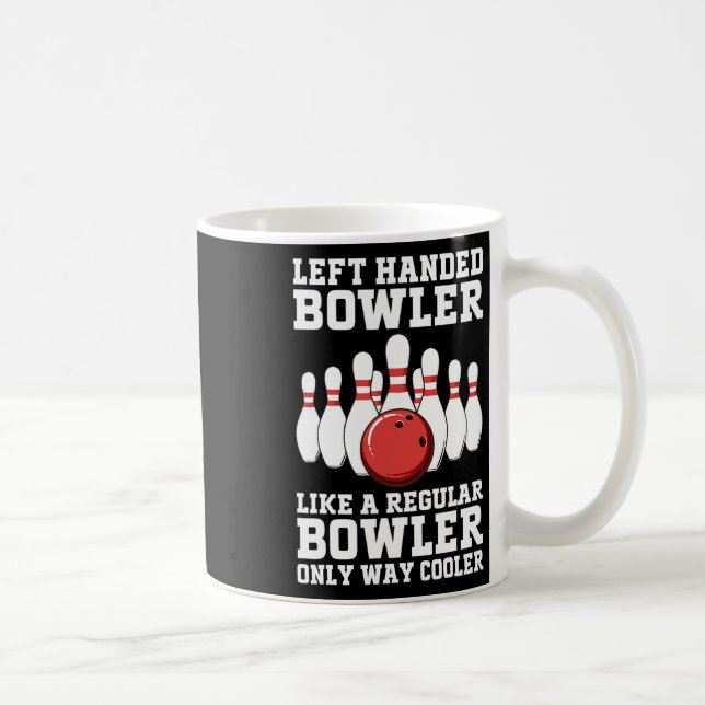 Mug Conception d'un bolisseur gaucher drôle pour homme (Droite)