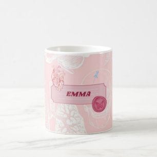 Mug Conception esthétique d'anatomie rose pour étudian